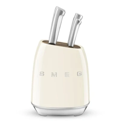 Afbeelding van SMEG KBSF02CR Messenblok Incl. 6 messen Crème