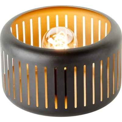 Afbeelding van Brilliant Tyas Tafellamp E27 max 1x60W Zwart/Goud