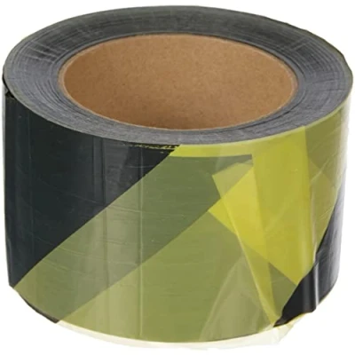 Afbeelding van LSM 006 0100 75 mm x 500 m afsluitband rood/wit p geel/zwart
