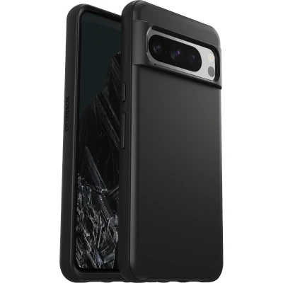 Afbeelding van OtterBox Symmetry hoesje voor Google Pixel 8 Pro, schokbestendig, valbestendig, dunne beschermende hoes, 3x getest volgens militaire standaard, Zwart, Zonder Verpakking