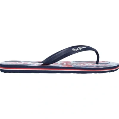 Afbeelding van Pepe Jeans Whale Brand Teensandalen, Heren, Maat: 43, Navy Kunststof