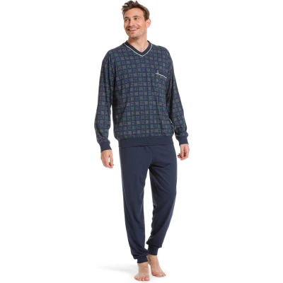 Afbeelding van Robson Heren pyjama Modal Blocks 58 Groen