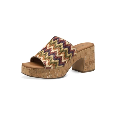 Afbeelding van Tamaris Clogs, Dames, Maat: 36, Multicolor Textiel/ synthetisch