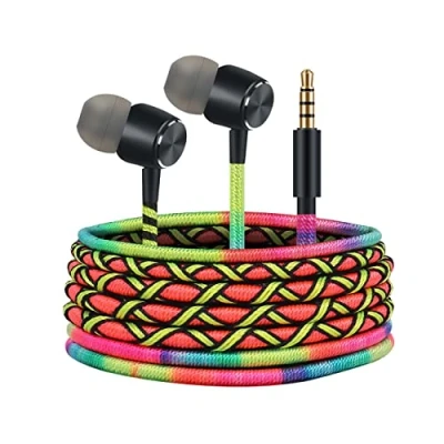 Afbeelding van URIZONS In Ear Hoofdtelefoon Stereo Oortelefoon Bedrade Oordopjes met Microfoon en Volumeregeling, Bas Oortjes Koptelefoon voor Smartphone Computer Laptop PC Tablet MP3, 3,5mm Earphones