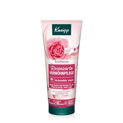 Afbeelding van Kneipp Douchebalsem Rozenzachte verwenverzorging douchegel met hoogwaardig extract van biologische rozenblaadjes en een verzorgend oliecomplex geeft glad huidgevoel verzorgt de huid, 200 ml