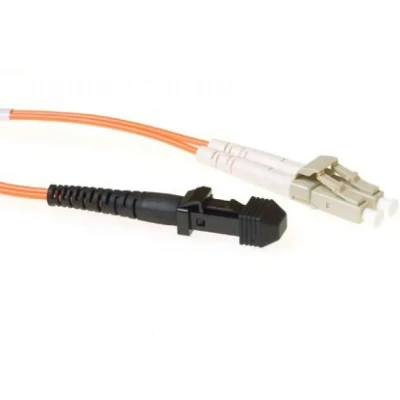 Afbeelding van ACT RL9105 Glasvezel Patchkabel Duplex MTRJ en LC connectoren LSZH Multimode 62.5/125 OM1 5 meter