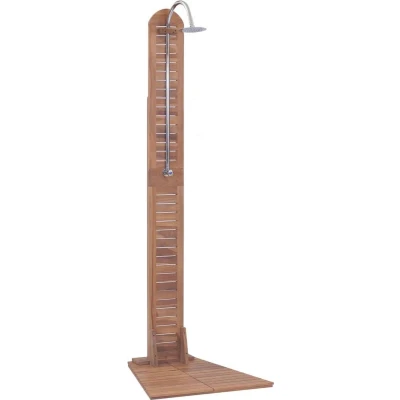 Afbeelding van Buitendouche 70x75x204 cm massief teakhout