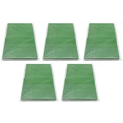 Afbeelding van Docsmagic.de 5 x 100 Double Mat Green Card Sleeves Standard Size 66 91 PKM MTG
