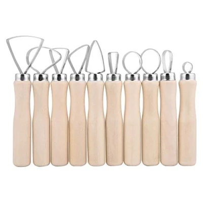 Afbeelding van Smandy 10 stuks modelleergereedschap keramiek gereedschap pottenbakker modelleerset polymeerklei sculptuur klei gereedschapsset