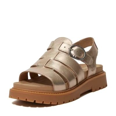 Afbeelding van Timberland Sandalen, Dames, Maat: 39.5, Gold metallic Textiel