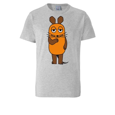 Afbeelding van LOGOSHIRT Shirt &#039;Die Sendung mit der Maus Maus&#039; grijs
