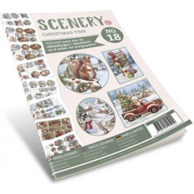 Afbeelding van Push Out book Scenery 18 Christmas Time