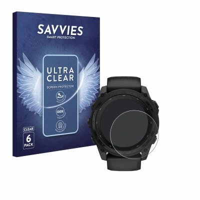 Afbeelding van Savvies Screenprotector voor Garmin Tactix 8 Solar (51 mm) Folie Beschermfolie transparant (6 Stuks)