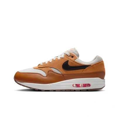 Afbeelding van Nike Air Max 1 Ess Herensneakers, Light Bone Black Flax British Tan, 40.5 EU