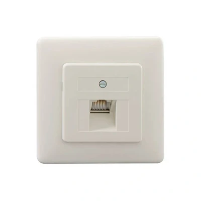 Afbeelding van Rutenbeck UAE 8(8) Up rw Netwerkdoos Inbouw (in muur) Inzet met centraalstuk en frame Wit