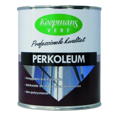 Afbeelding van Koopmans Perkoleum Hoogglans Dekkend Ready Mixed 0,75 ltr crèmewit (RAL9001) Buitengevel &amp; Tuin