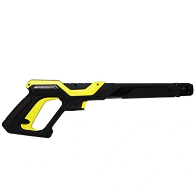 Afbeelding van Parkside hogedrukreiniger, spuitpistool, PHD 150 G4 LIDL IAN 305729, ergonomische pistoolgreep met schroefdraadaansluiting en vergrendelknop kinderbeveiliging