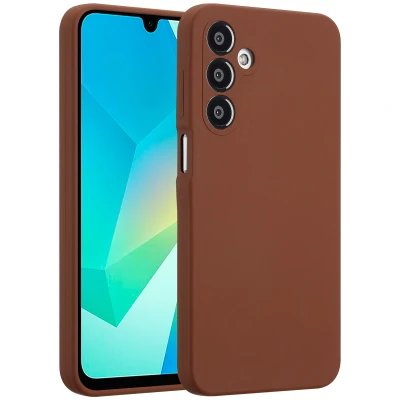 Afbeelding van Accezz Hoesje Geschikt voor Samsung Galaxy A16 (5G) Liquid Silicone Backcover New Tea Brown