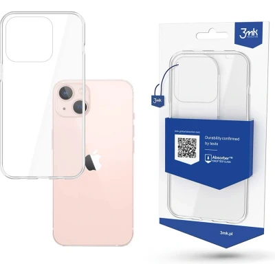 Afbeelding van 3mk iPhone 14 Pro Armor Case Stevige Hoes voor Optimale Bescherming Transparant