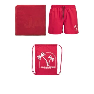 Afbeelding van Jack &amp; Jones Jpstmaui Beach SET Zwemshorts, Heren, Maat: Small, True red