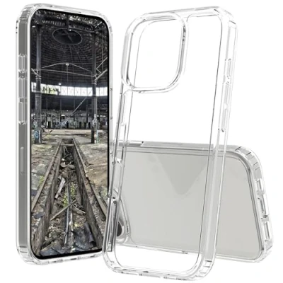 Afbeelding van JT Berlin Pankow Clear beschermhoes compatibel met Apple iPhone 16 Pro (schokabsorberend, Wireless Charging Qi compatibel, krasbestendig, anti vingerafdruk) transparant