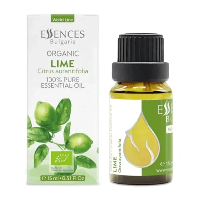 Afbeelding van Essences Bulgaria Biologische Limoen Essentiële Olie 15ml Citrus aurantifolia 100% Puur en Natuurlijk Onverdund Therapeutische Kwaliteit Aromatherapie Cosmetica Wreedheidvrij Niet GMO