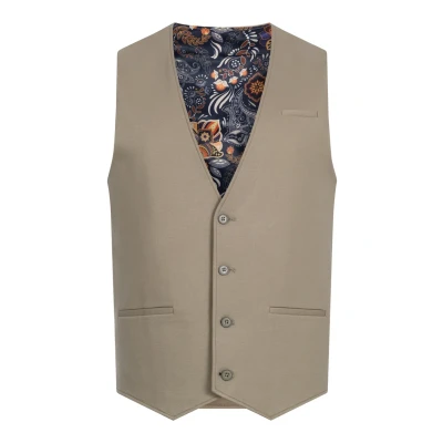 Afbeelding van JEFF JFEzra vest met viscose aandeel, herenvest, grijsbeige, 46