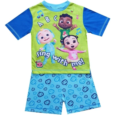 Afbeelding van Cocomelon shortama katoen Coco Melon korte pyjama maat 80