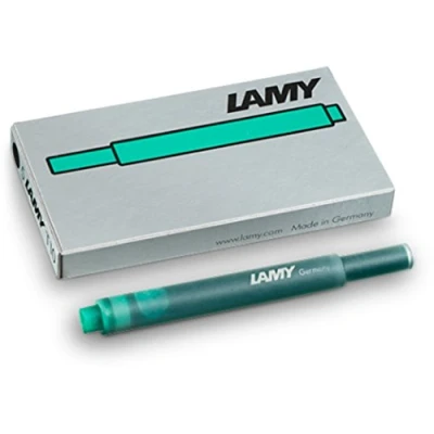 Afbeelding van Lamy T10 inktcartridges, groen, 5 stuks