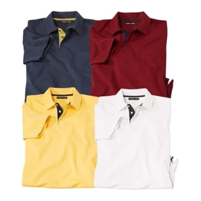 Afbeelding van ATLAS FOR MEN Set van 4 polo&#039;s SportWear 5XL