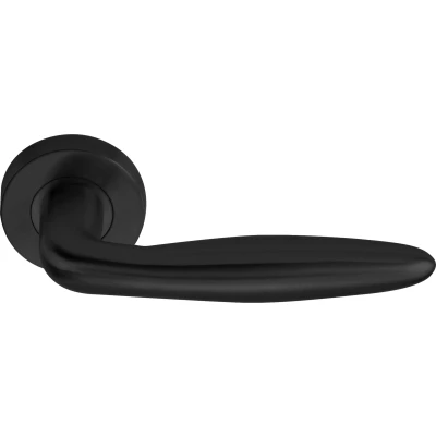Afbeelding van Formani Deurkruk BASICS LB18 geveerd op rozet PVD gunmetal