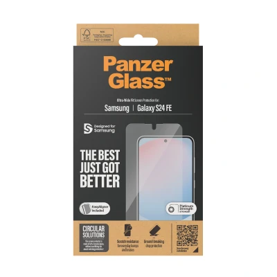 Afbeelding van Panzerglass Ultra wide Fit Screenprotector Voor Samsung Galaxy S24 Fe Transparant