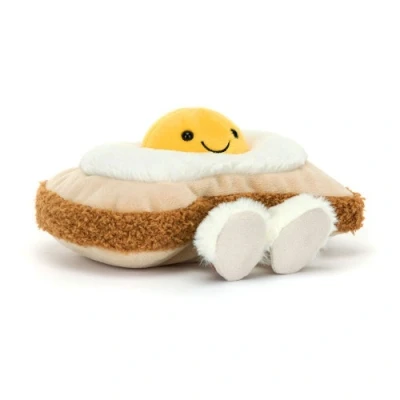 Afbeelding van Jellycat amuseables knuffelei op brood 16 cm