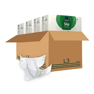 Afbeelding van ABENA Incontinentie Slip Premium L3 Eendelig Verband ter Bescherming van Zwaar Urineverlies en (Dunne) Ontlasting Perfecte Aansluiting door Flexibele Sluitstrips 80 Stuks