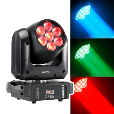 Afbeelding van Ibiza E WASH100 DMX bestuurde LED zoom + wash moving head