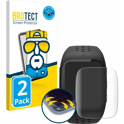 Afbeelding van BROTECT Screenprotector voor Polar M430 Folie Beschermfolie transparant volledig dekking (2 Stuks)