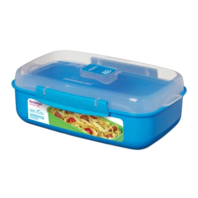 Afbeelding van Sistema Magnetronbox, vaatwasmachinebestendig, 1,25 liter gemengde kleuren