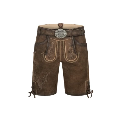 Afbeelding van Krüger Dirndl Leren broek braun, Heren, Maat: 60, Braun