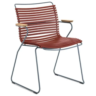 Afbeelding van Tuinstoel Houe Click Dining Chair Armrests Paprika