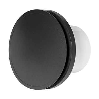 Afbeelding van Badkamerventilator 100 mm rond ANTRACIET design EAT100A