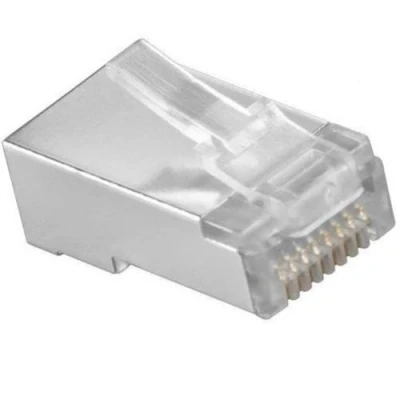 Afbeelding van Cat 5e modulaire RJ45 stekker 10 stuks