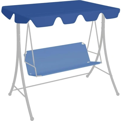 Afbeelding van Vervangingsluifel voor schommelbank 188/168x110/145 cm blauw