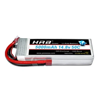 Afbeelding van HRB 5000mAh 14.8V 50C 4S Lipo batterijpakket voor FPV Racing Quadcopters Diverse racewagens Helikopters Vliegtuigen en modelboten (Deans T connector)