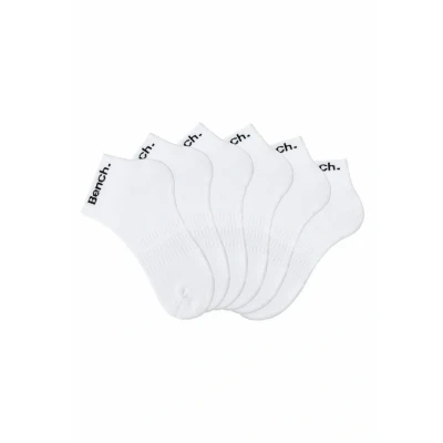 Afbeelding van Bench 6 PACK Unisex Sportsokken, Maat: 39 42, 6x weiß