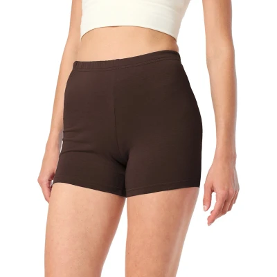 Afbeelding van Merry Style MS MS10 283 LE Dames Leggings Sport Vrijetijdsbroek Kort Viscose Sporbroek Yogabroek Bruin XL