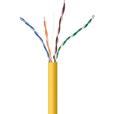 Afbeelding van Stevige FTP netwerkkabel categorie 5e GEMBIRD UPC 5004E SOL Y Geel 305 m
