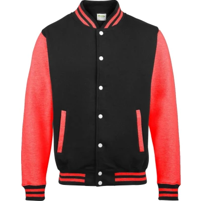 Afbeelding van Baseball Jacket (Zwart / Rood) S