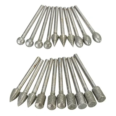 Afbeelding van EsportsMJJ 20Pcs 3Mm Schacht Diamant Slijpen Burr Boren Sets Voor Dremel Rotary Gereedschap