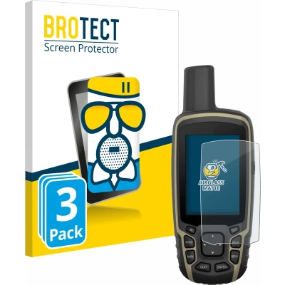 Afbeelding van BROTECT Screenprotector voor Garmin GPSMAP 65s Folie Beschermfolie Beschermglas matte (3 Stuks)
