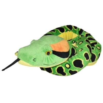 Afbeelding van Wild Republic Plush Snake Anakonda, pluche slang, reuzenknuffeldier, 137 cm, babyshower cadeau, knuffeldier, vulling van gerecyclede waterflessen